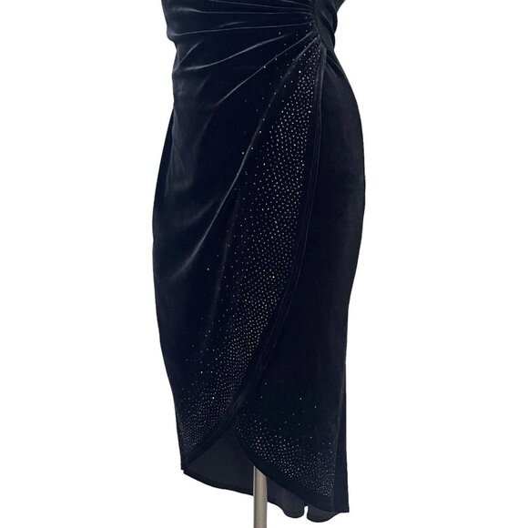 Rampage Y2K Velvet‎ Rhinestone Slip Dress M - Picture 5 of 7